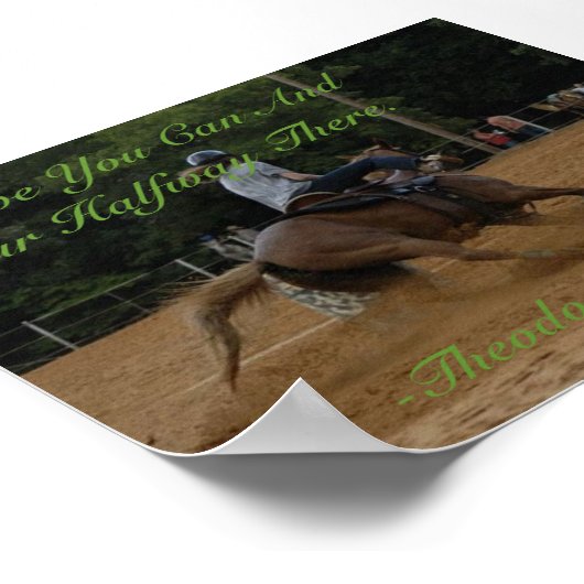 Glauben Sie können Poster (Ecke)