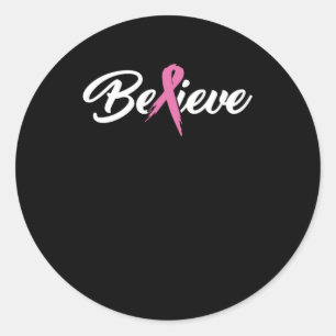 Glauben Sie Krebsüberlebende und Geschenk zur Kreb Runder Aufkleber