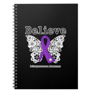 Glauben Sie - Leiomyosarcoma Krebs-Schmetterling Notizblock