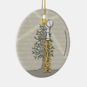 Glauben Sie Leiter - Weihnachtsbaum Keramikornament (Rechts)