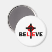 Glauben Sie LIES Atheist Design Magnet (Vorderseite/Rückseite)