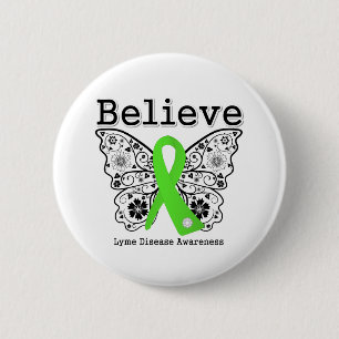 Glauben Sie Lyme-Borreliose-Bewusstsein Button