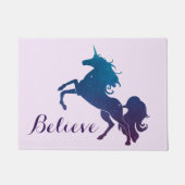 Glauben Sie | magischem lila und blauem Fußmatte (Vorderseite)