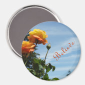 Glauben Sie Magnetgeschenke orange Magnet (Vorderseite/Rückseite)