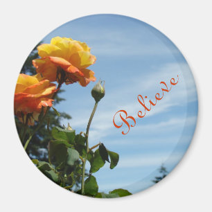 Glauben Sie Magnetgeschenke orange Magnet