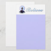 Glauben Sie Meerjungfrau-Briefpapier Briefpapier (Vorne/Hinten)