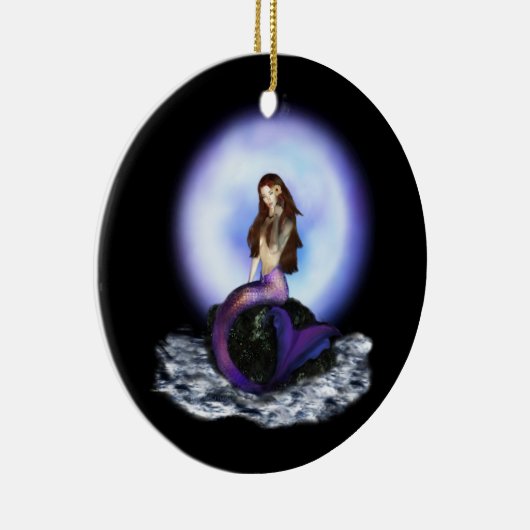 Glauben Sie Meerjungfrau-Verzierung Keramikornament (Rechts)