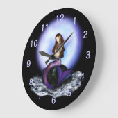 Glauben Sie Meerjungfrau-Wanduhr 1 Große Wanduhr (Winkel)