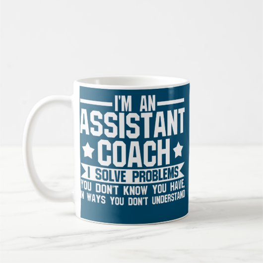 Glauben Sie mir, ich bin Assistenztrainer-Teamspie Kaffeetasse (Links)