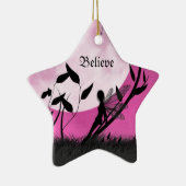 Glauben Sie Mondschein-Fee-Verzierung Keramik Ornament (Rechts)