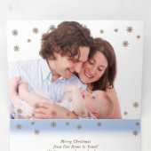 Glauben Sie. Multi-Foto-Tri-Falten-Weihnachtskarte Dreifach Gefaltete Karte (Innen Erste Seite)