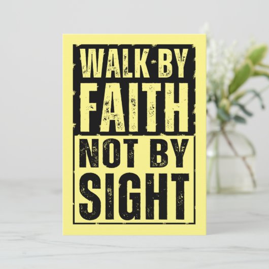 GLAUBEN SIE NICHT IM BLICK EINLADUNG (Stehend Vorderseite)