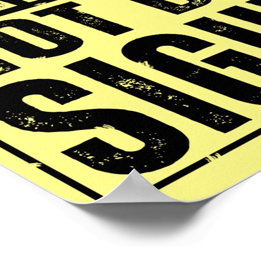 GLAUBEN SIE NICHT IM BLICK POSTER (Ecke)