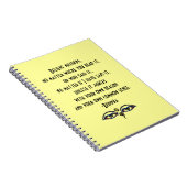 Glauben Sie Nichts-Buddha Zitat Notizblock (Rechte Seite)