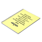 Glauben Sie Nichts-Buddha Zitat Notizblock (Linke Seite)