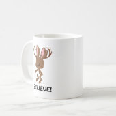 Glauben Sie! Niedliches Jackalope Kaffeetasse (Vorderseite Links)