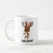 Glauben Sie! Niedliches Jackalope Kaffeetasse (Links)