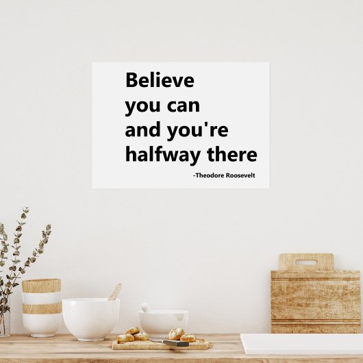 Glauben Sie, Poster (Küche)