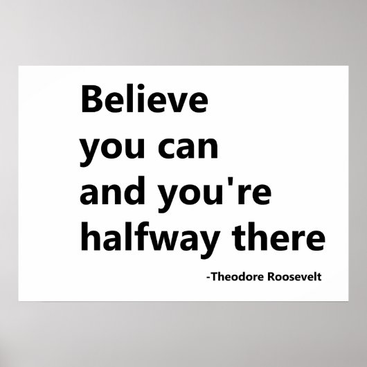 Glauben Sie, Poster (Vorne)