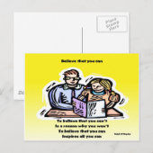 Glauben Sie, Postkarte (Vorne/Hinten)