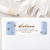 Glauben Sie. Rücksendeadressen-Aufkleber (Insitu)