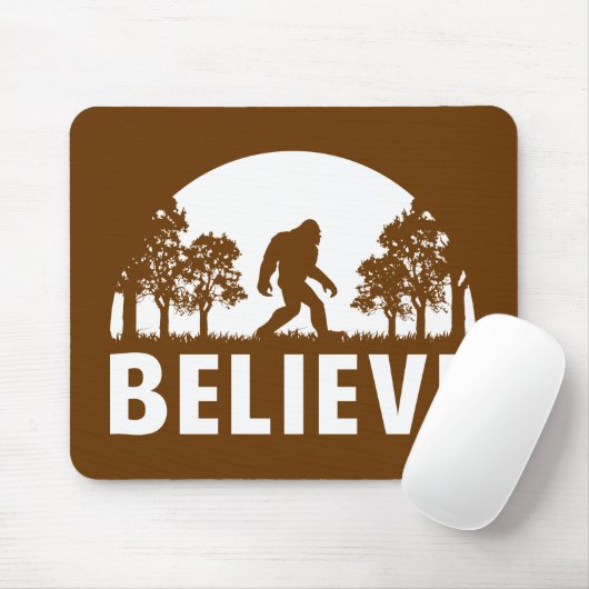 Glauben Sie Sasquatch Mousepad (Mit Mouse)