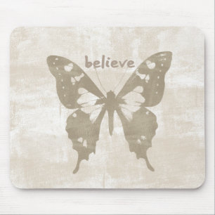 Glauben Sie Schmetterling Mousepad