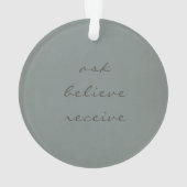 GLAUBEN SIE SICH, ALLES MÖGLICHE BLUE FLORAL ORNAMENT (Rückseite)