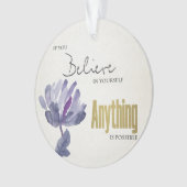 GLAUBEN SIE SICH, ALLES MÖGLICHE BLUE FLORAL ORNAMENT (Vorderseite)