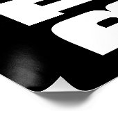 GLAUBEN SIE SICH AN DIE WEISSE TYPOGRAPHIE POSTER (Ecke)