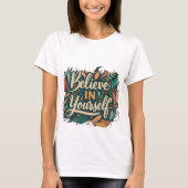 GLAUBEN SIE SICH IN IHREM TYPOGRAFISCHEN T - Shirt (Vorderseite)