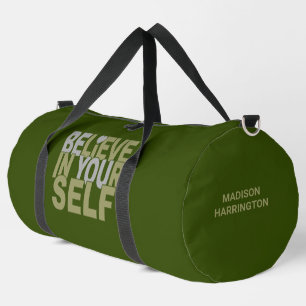 GLAUBEN SIE SICH individuelle Name & Farbe Duffle Bag