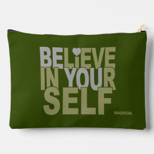 GLAUBEN SIE SICH individuelle Name & Farbe Zubehörtasche