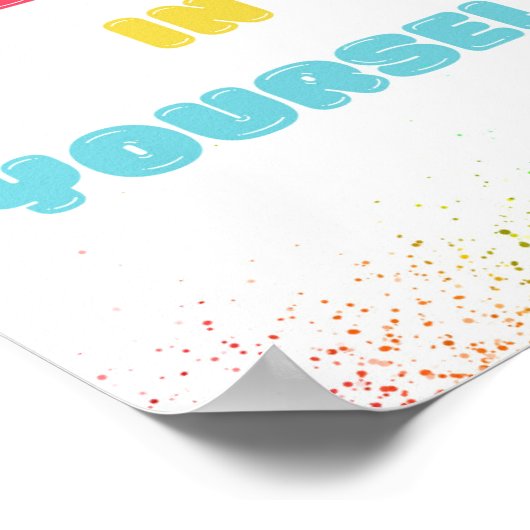 Glauben Sie sich selbst, fördern Sie die Kunst der Poster (Ecke)