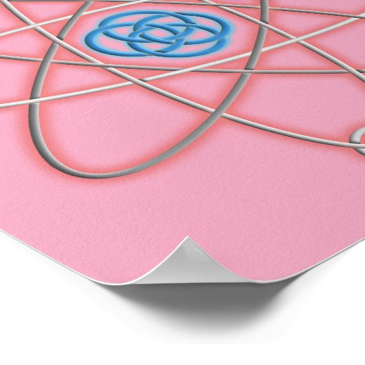 GLAUBEN SIE SICH WIE EIN PROTON-Fun Modernes Scien Poster (Ecke)