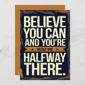 Glauben Sie, Sie können motivierend Karte (Vorne/Hinten)