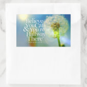 Glauben Sie, Sie können Motivierend Zitat Rechteckiger Aufkleber (Tasche)