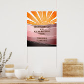 Glauben Sie, Sie können Roosevelt inspirierendes Z Poster (Küche)