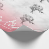 Glauben Sie Stern rosa Ombre Geschenkpapier (Ecke)