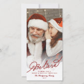 Glauben Sie Stern-Weihnachtsstilvoller Feiertagskarte (Vorderseite)