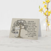 GLAUBEN Sie, um ZU LEBEN Karte (Gelbe Blume)