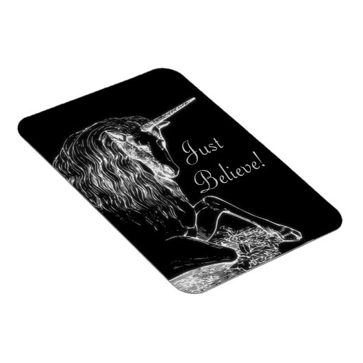 Glauben Sie Unicorn Magnet (Rechte Seite)