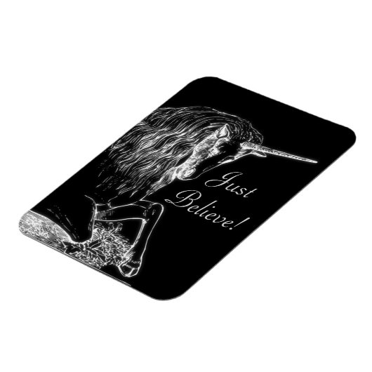 Glauben Sie Unicorn Magnet (Linke Seite)