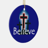 GLAUBEN Sie Verzierung Keramik Ornament (Rechts)