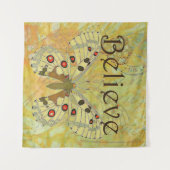 Glauben Sie Vintagen Schmetterling Wandteppich (Vorderseite (Horizontal))