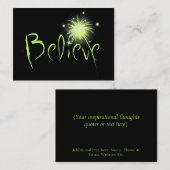 Glauben Sie Visitenkarte (Vorne/Hinten)