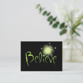 Glauben Sie Visitenkarte (Stehend Vorderseite)