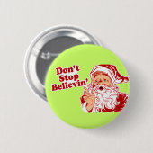 Glauben Sie Weihnachten Button (Vorne & Hinten)