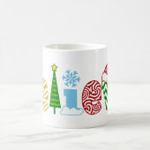 Glauben Sie Weihnachtskaffee-Tassen-Wohngestaltung Kaffeetasse (Mittel)