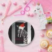 Glauben Sie! WeihnachtsZebra mit roter Pappteller (Party)